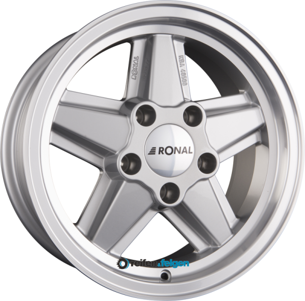 RONAL R9 7x16 ET20 5x120 NB82 Silber-Hornkopiert