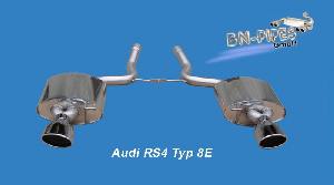 BN Pipes Audi RS4 8E Auspuffanlage ab Kat