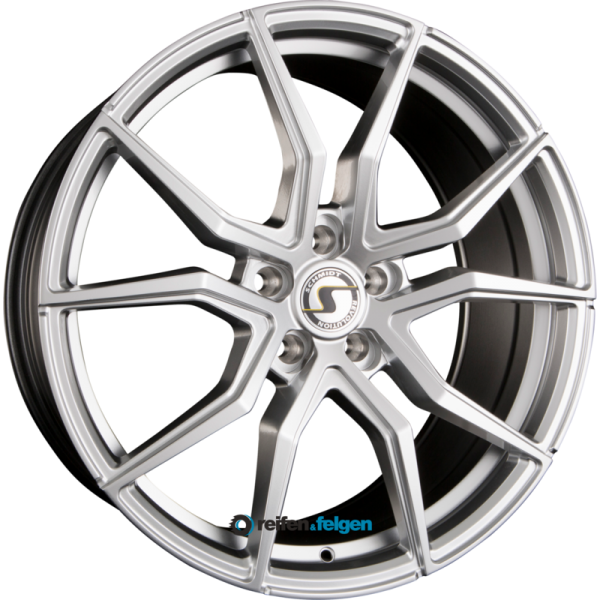 Schmidt REVOLUTION DRAGO 8.5x19 ET38 5x120 NB72.5 Highgloss Silber mit Softhorn
