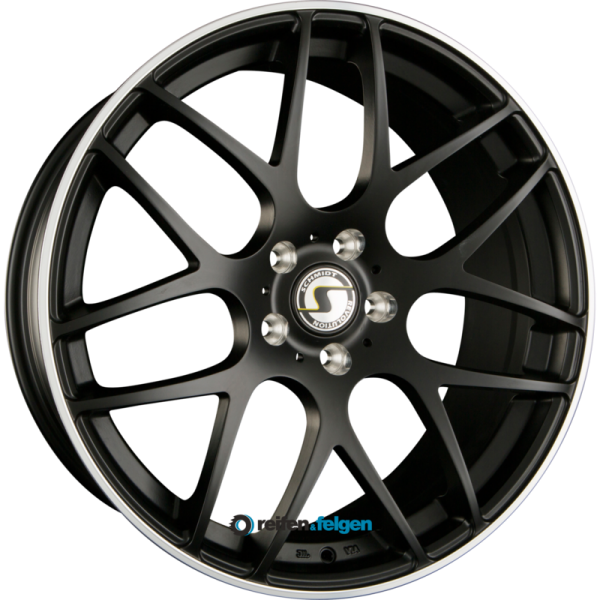 Schmidt REVOLUTION GAMBIT 10.5x21 ET18 5x112 NB66.5 Satin Black Hornpoliert mit Softhorn