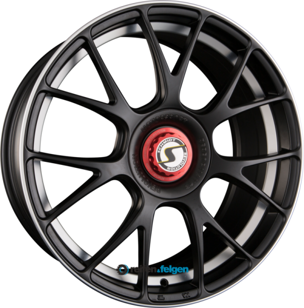 Schmidt REVOLUTION GAMBIT 8.5x19 ET24 4x108 NB65.1 Satin Black mit Centerlock Deckel