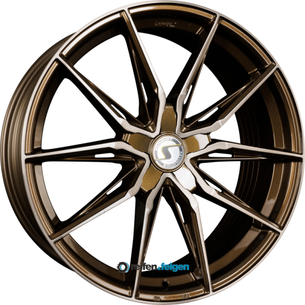 Schmidt REVOLUTION TWENTYONE 9.5x20 ET38 5x112 NB57.1 Bronze Brushed werk91-4 9,5x20 ET38 5x112 Alufelge Bronze