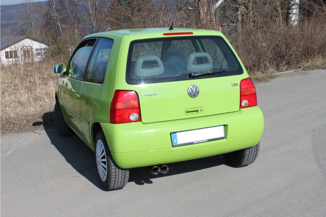 Fox Auspuff Sportauspuff Komplettanlage für Seat Arosa 6H VW Lupo 6X 1,4 TDI 55