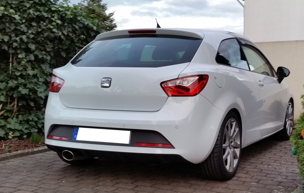 Fox Auspuff Sportauspuff Komplettanlage für Seat Ibiza 6J 1.4l 63kW 1.6l 77k