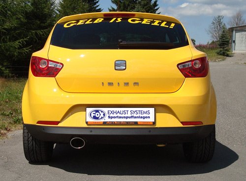 Fox Auspuff Sportauspuff Komplettanlage für Seat Ibiza 6J 1.4l 63kW 1.6l 77k