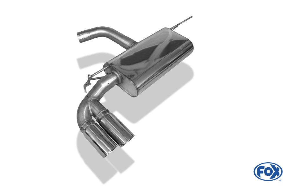 Fox Auspuff Sportauspuff Endschalldämpfer für Seat Leon - 5F 1,2l 63/77kW 1,4l