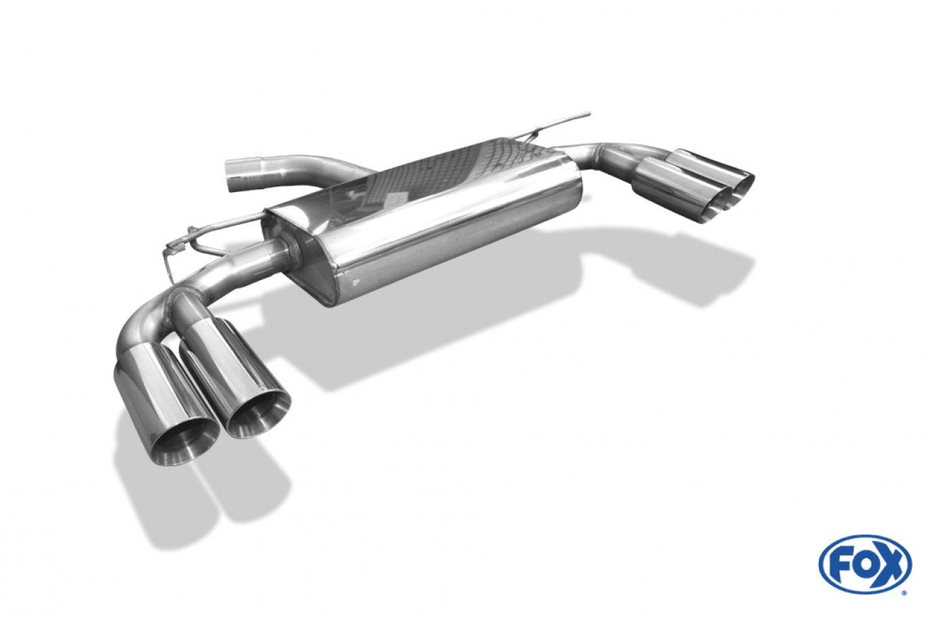 Fox Duplex Auspuff Sportauspuff Endschalldämpfer für Audi A3 8V 3-türer