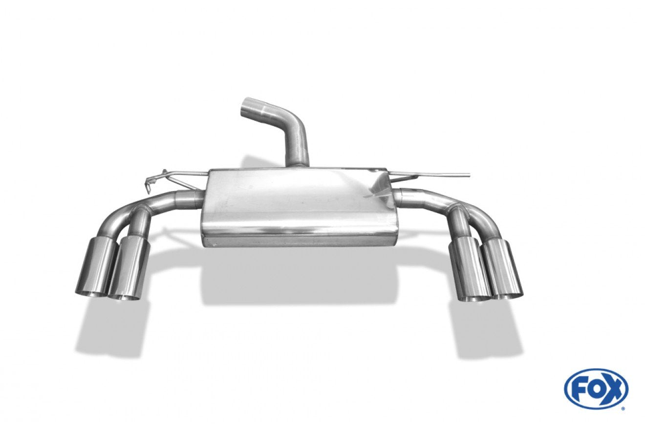 Fox Duplex Auspuff Sportauspuff Endschalldämpfer für Audi A3 8V 3-türer