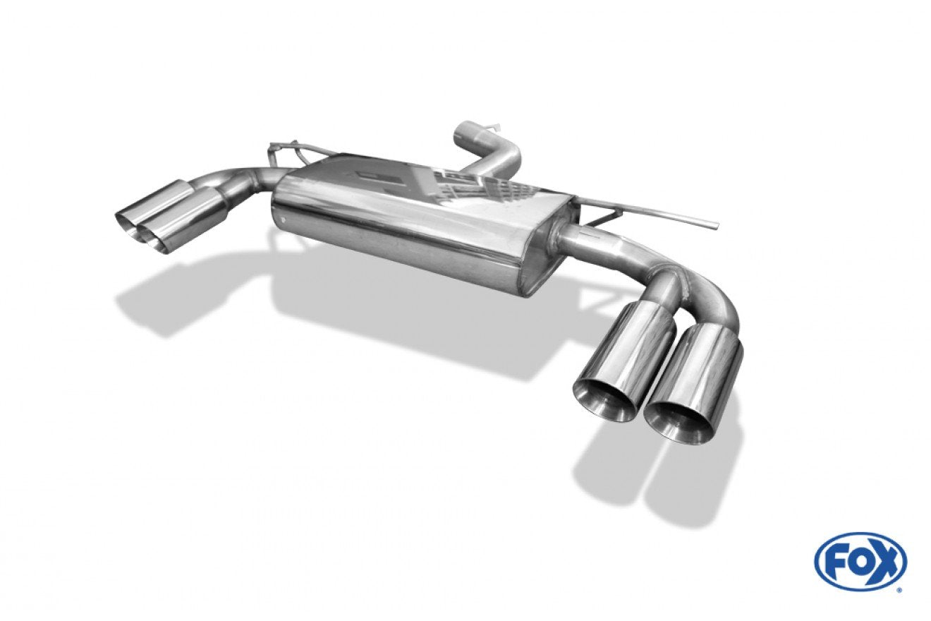 Fox Duplex Auspuff Sportauspuff Endschalldämpfer für Audi A3 8V 3-türer