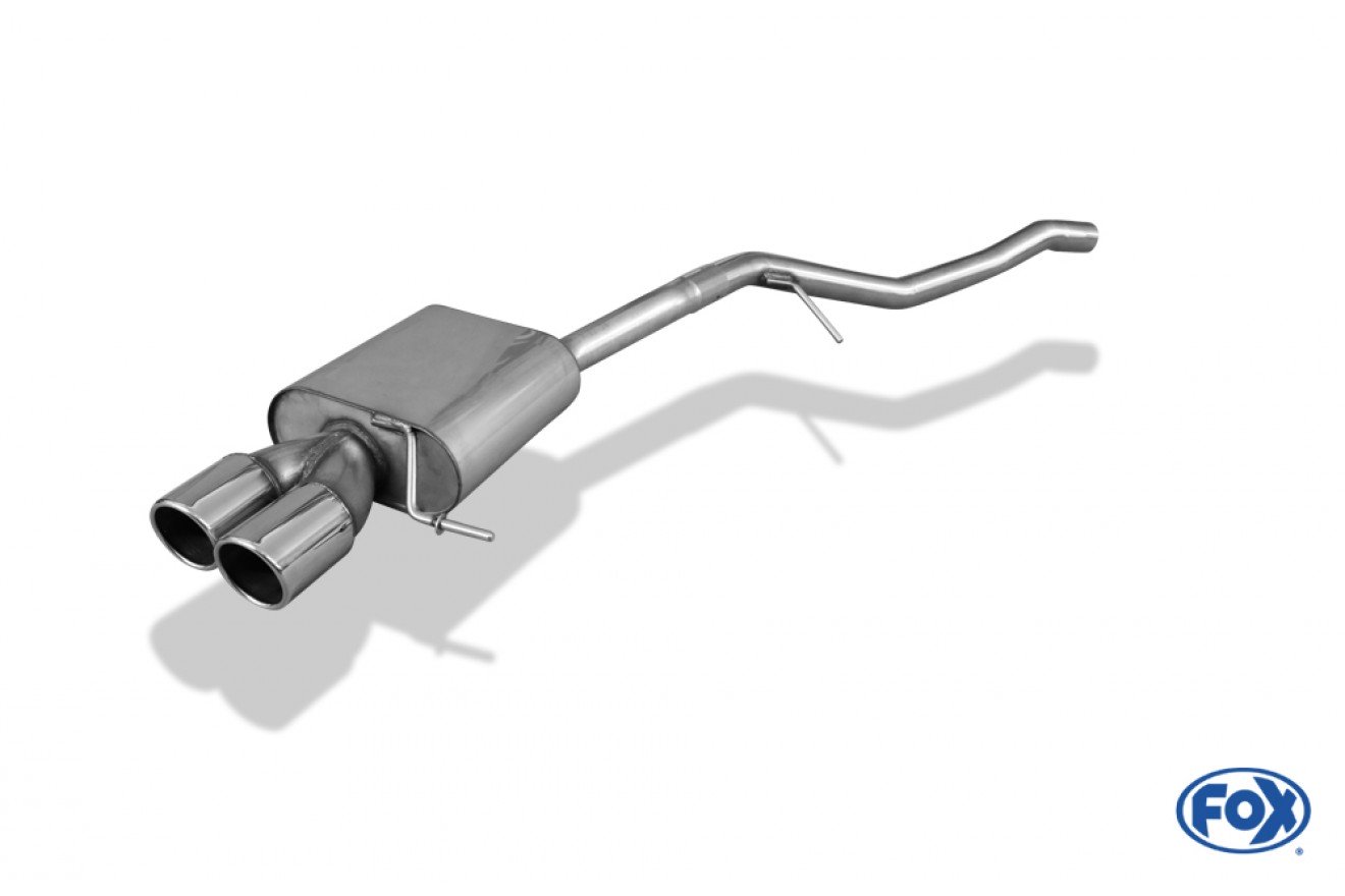 Fox Auspuff Sportauspuff Sportendschalldämpfer für Seat Leon ST 5F 1.2l 63/77kW