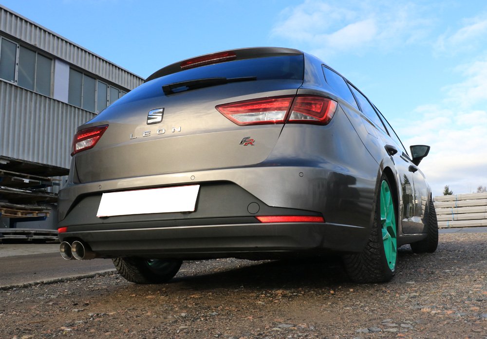 Fox Auspuff Sportauspuff Komplettanlage für Seat Leon ST 5F 1.2l 63/77kW