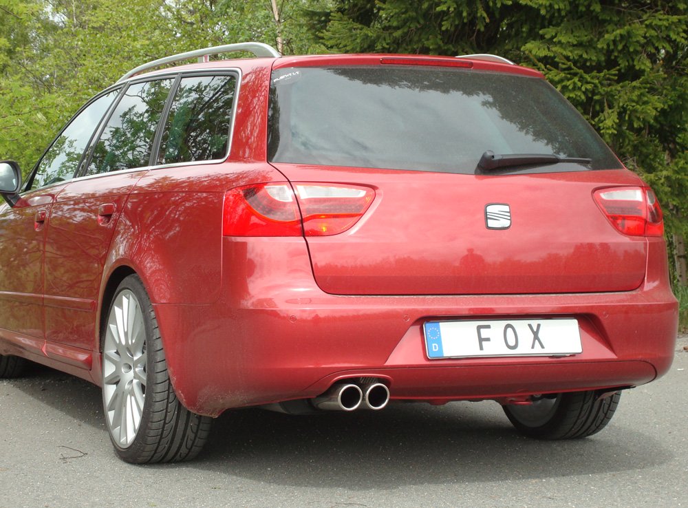 Fox Auspuff Sportauspuff Komplettanlage für Seat Exeo - 3R 1.6l 75kW 1.8l
