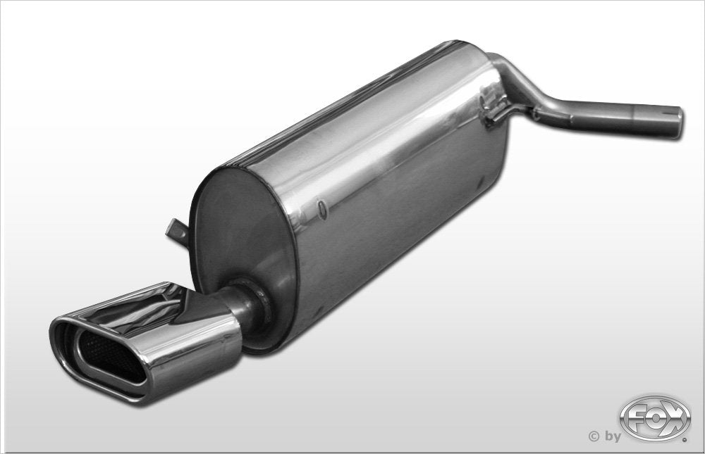 Fox Auspuff Sportauspuff Endschalldämpfer für Skoda Fabia Typ 6Y2/ 5J 3/5-türig