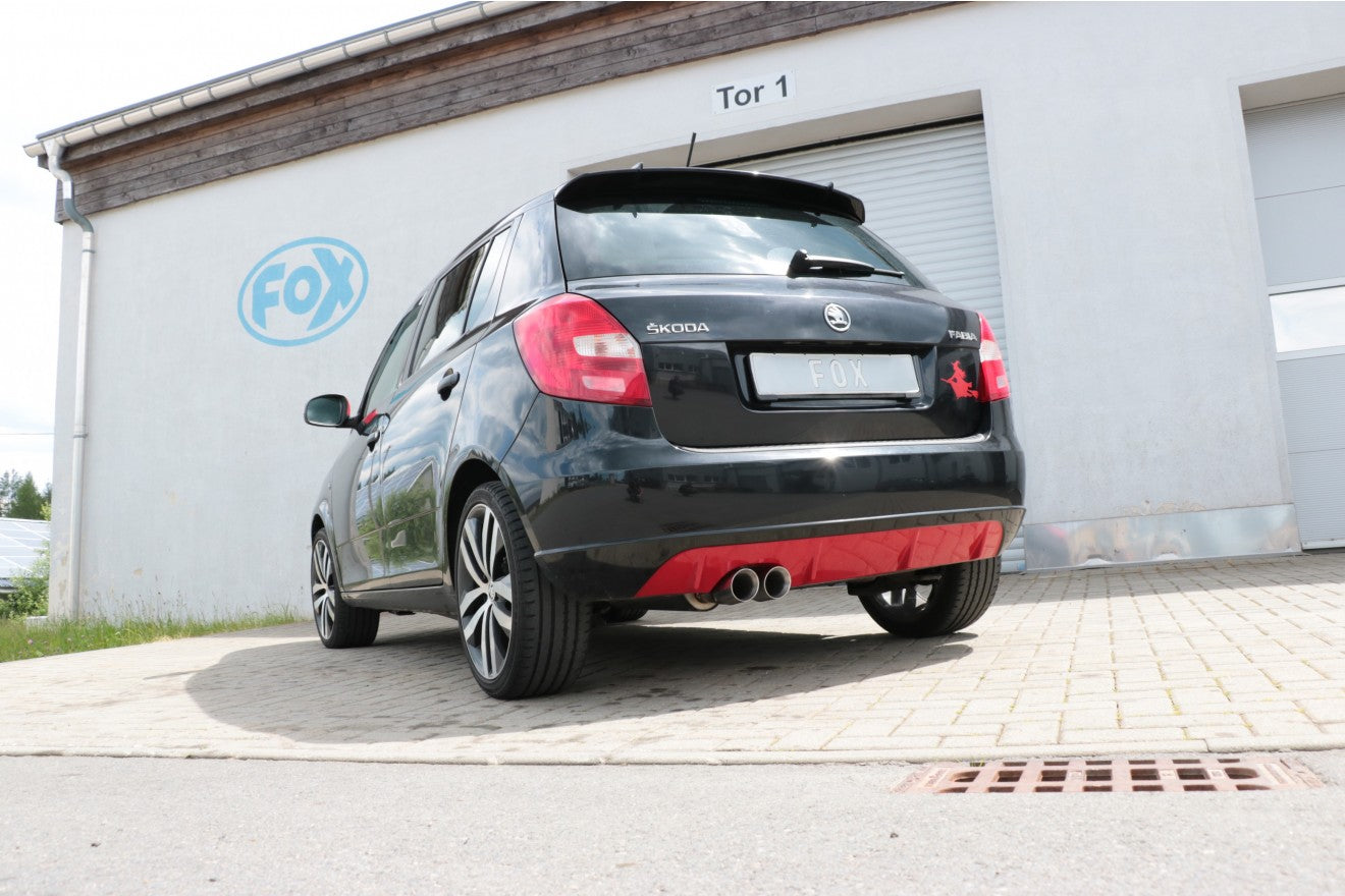 Fox Auspuff Sportauspuff Komplettanlage für Skoda Fabia Limo