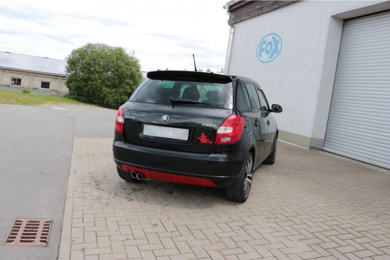 Fox Auspuff Sportauspuff Komplettanlage für Skoda Fabia Limo