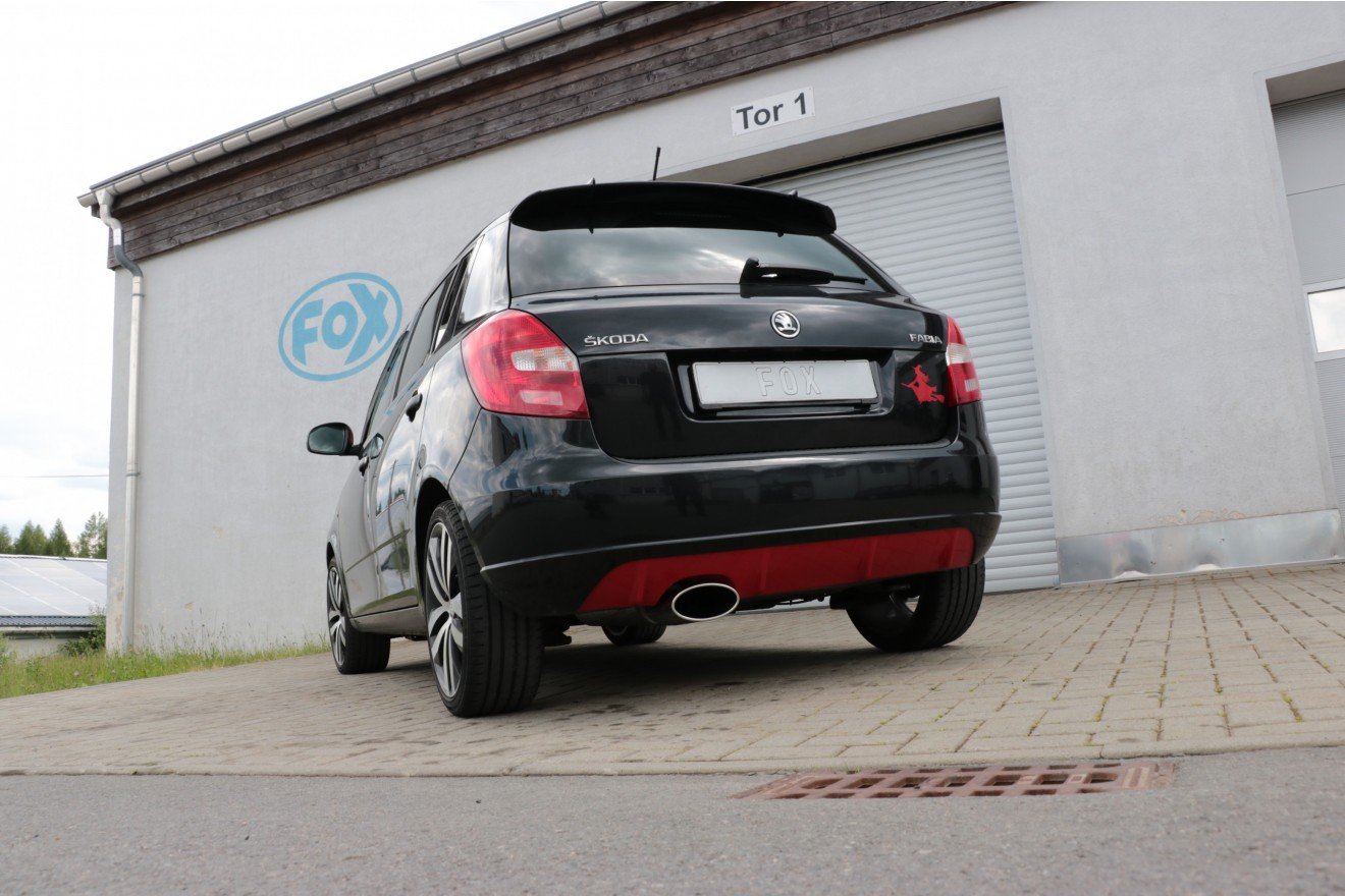 Fox Auspuff Sportauspuff Komplettanlage für Skoda Fabia Limo