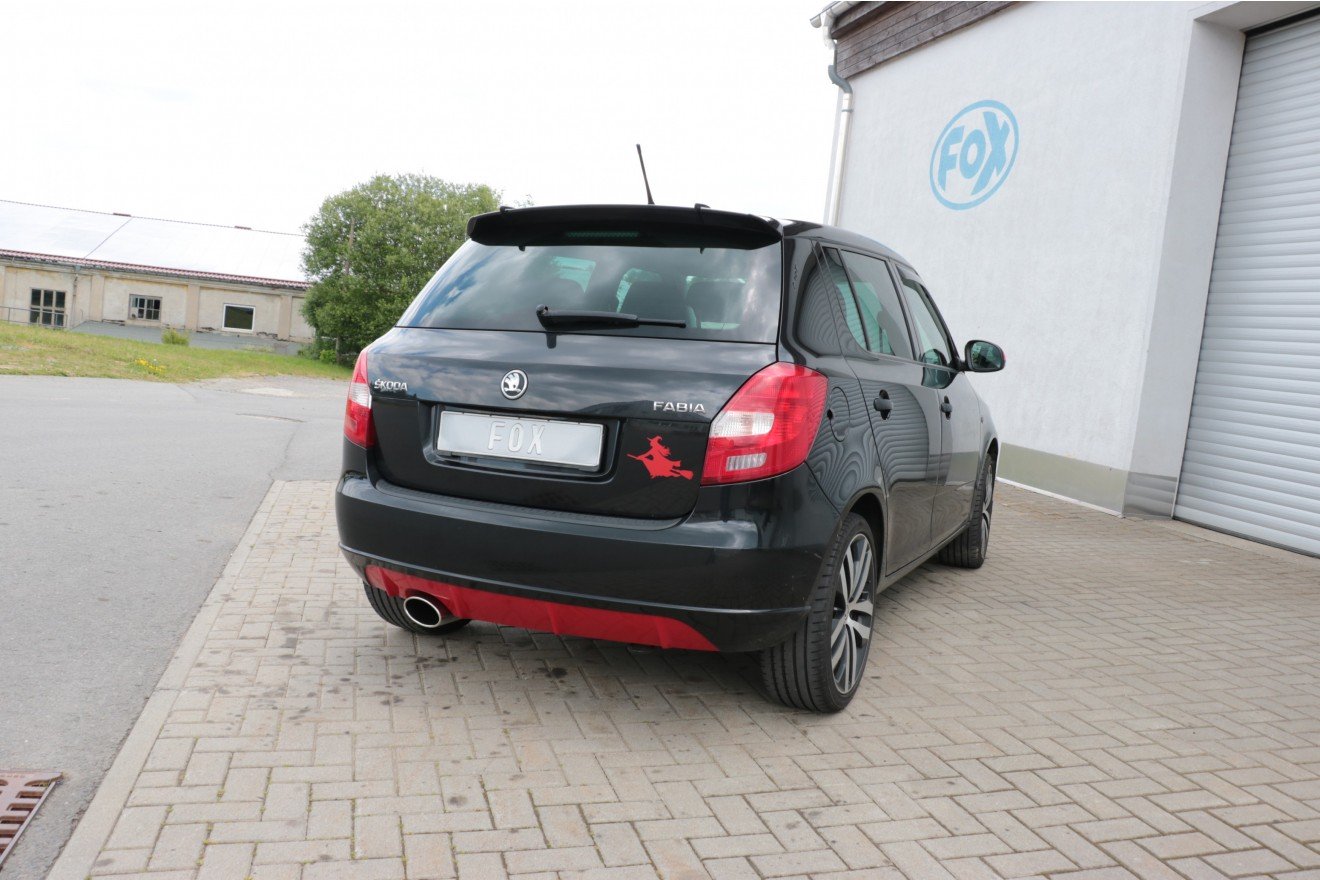 Fox Auspuff Sportauspuff Endschalldämpfer für Skoda Fabia Limo