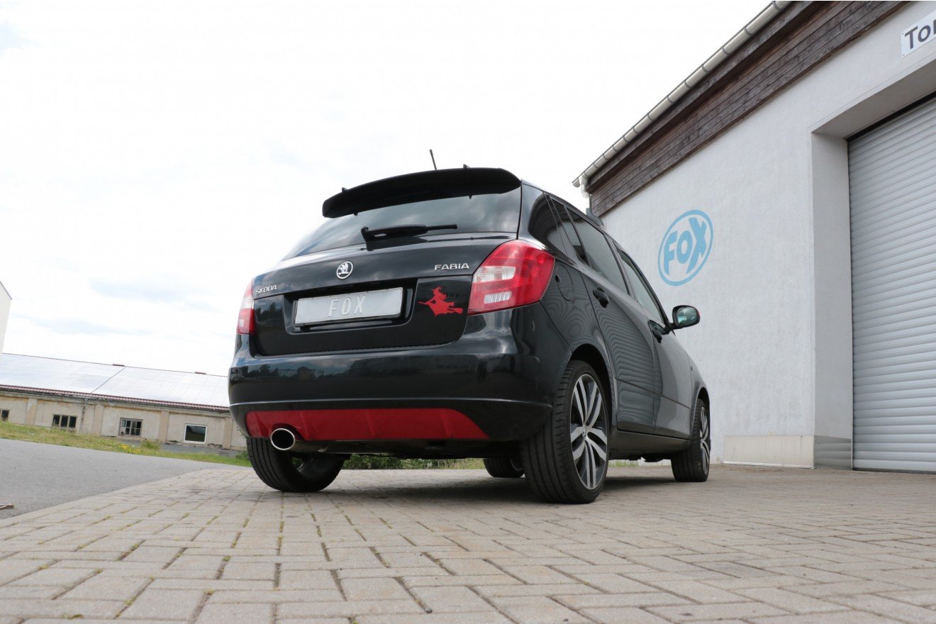 Fox Auspuff Sportauspuff Komplettanlage für Skoda Fabia Limo