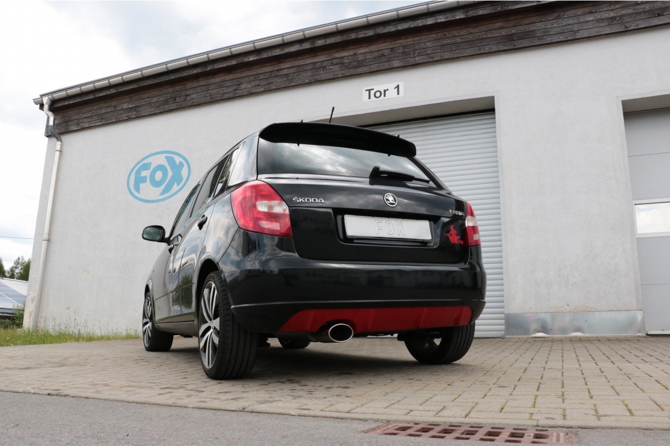 Fox Auspuff Sportauspuff Komplettanlage für Skoda Fabia Limo