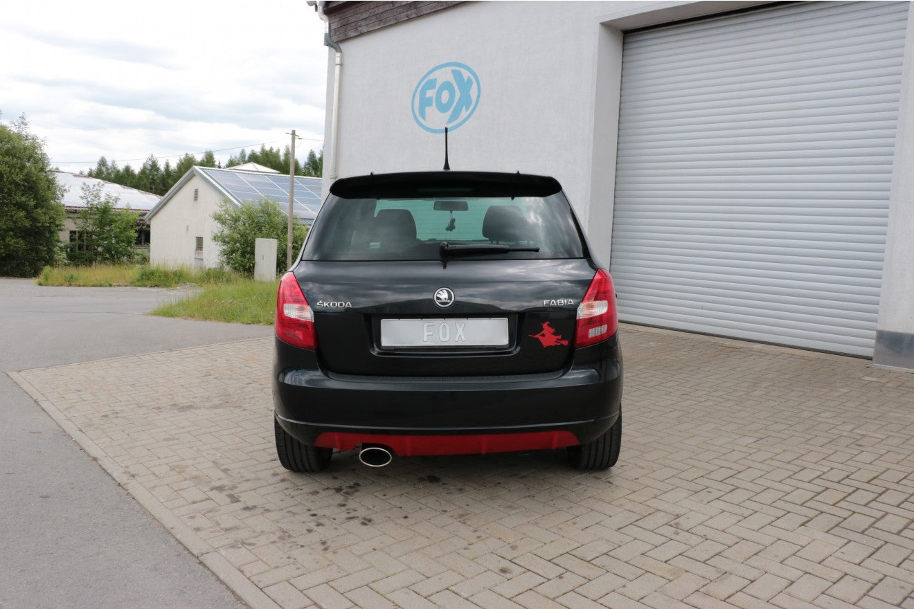 Fox Auspuff Sportauspuff Endschalldämpfer für Skoda Fabia Limo