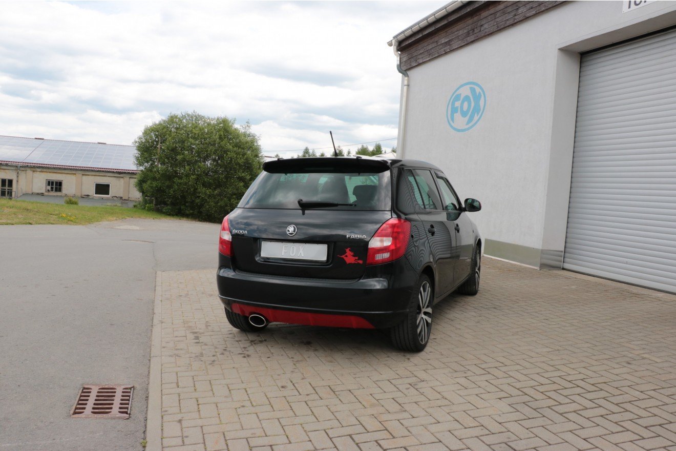Fox Auspuff Sportauspuff Komplettanlage für Skoda Fabia Limo