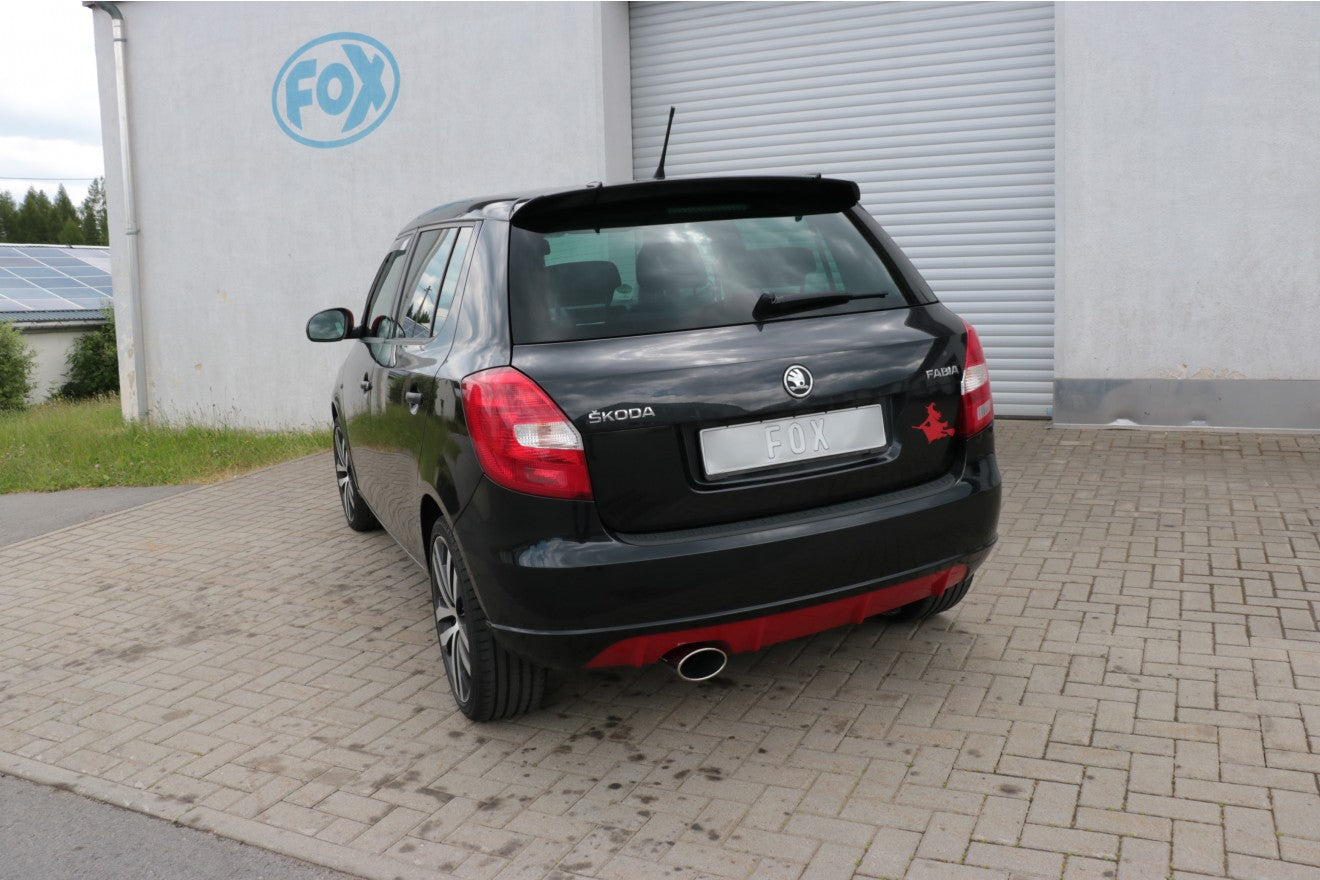 Fox Auspuff Sportauspuff Endschalldämpfer für Skoda Fabia Limo