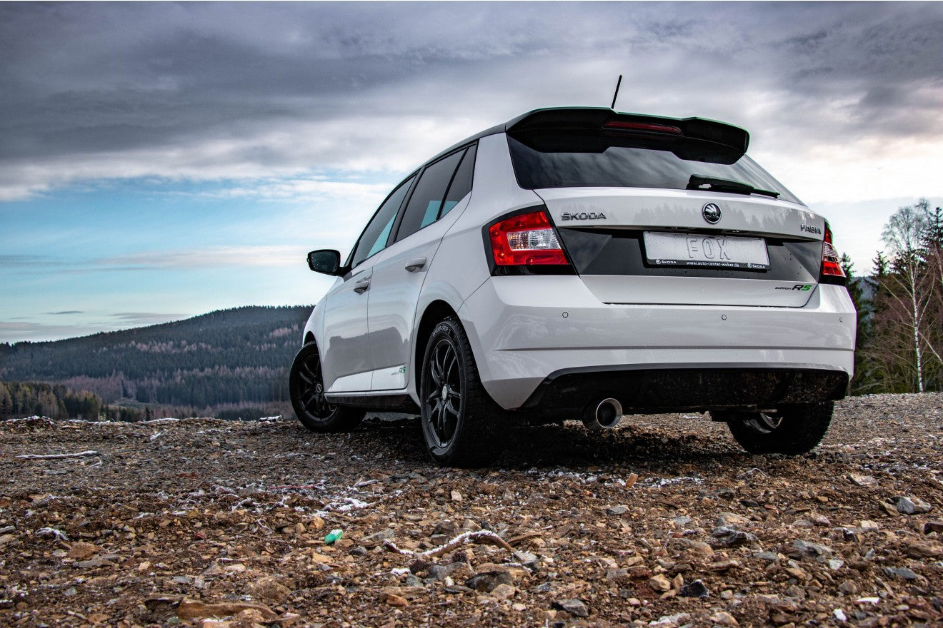 Fox Auspuff Sportauspuff Endschalldämpfer für Skoda Fabia NJ R5 Edition 1,4 92kW
