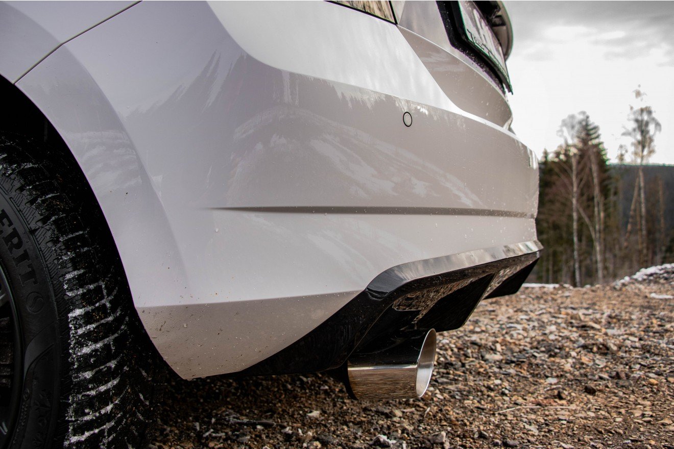 Fox Auspuff Sportauspuff Endschalldämpfer für Skoda Fabia NJ R5 Edition 1,4 92kW