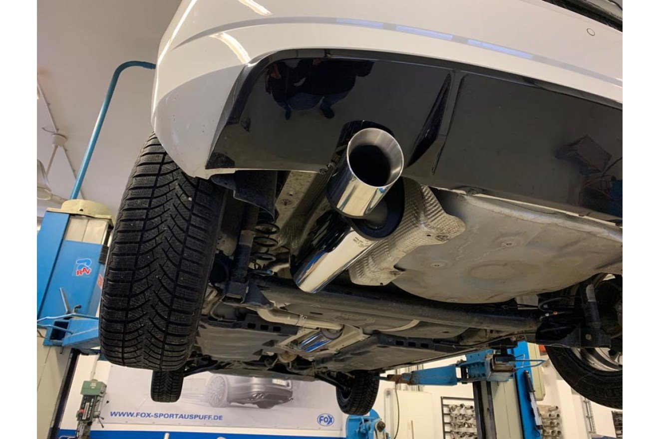 Fox Auspuff Sportauspuff Endschalldämpfer für Skoda Fabia NJ R5 Edition 1,4 92kW