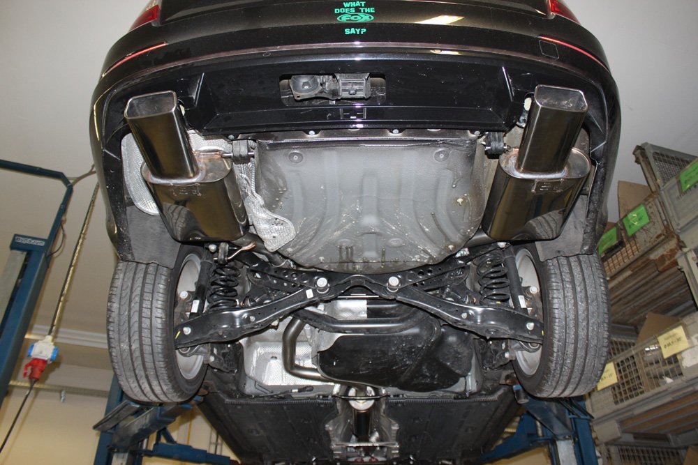 Fox Duplex Auspuff Sportauspuff Endschalldämpfer für Skoda Octavia 5E 1,8l TSI