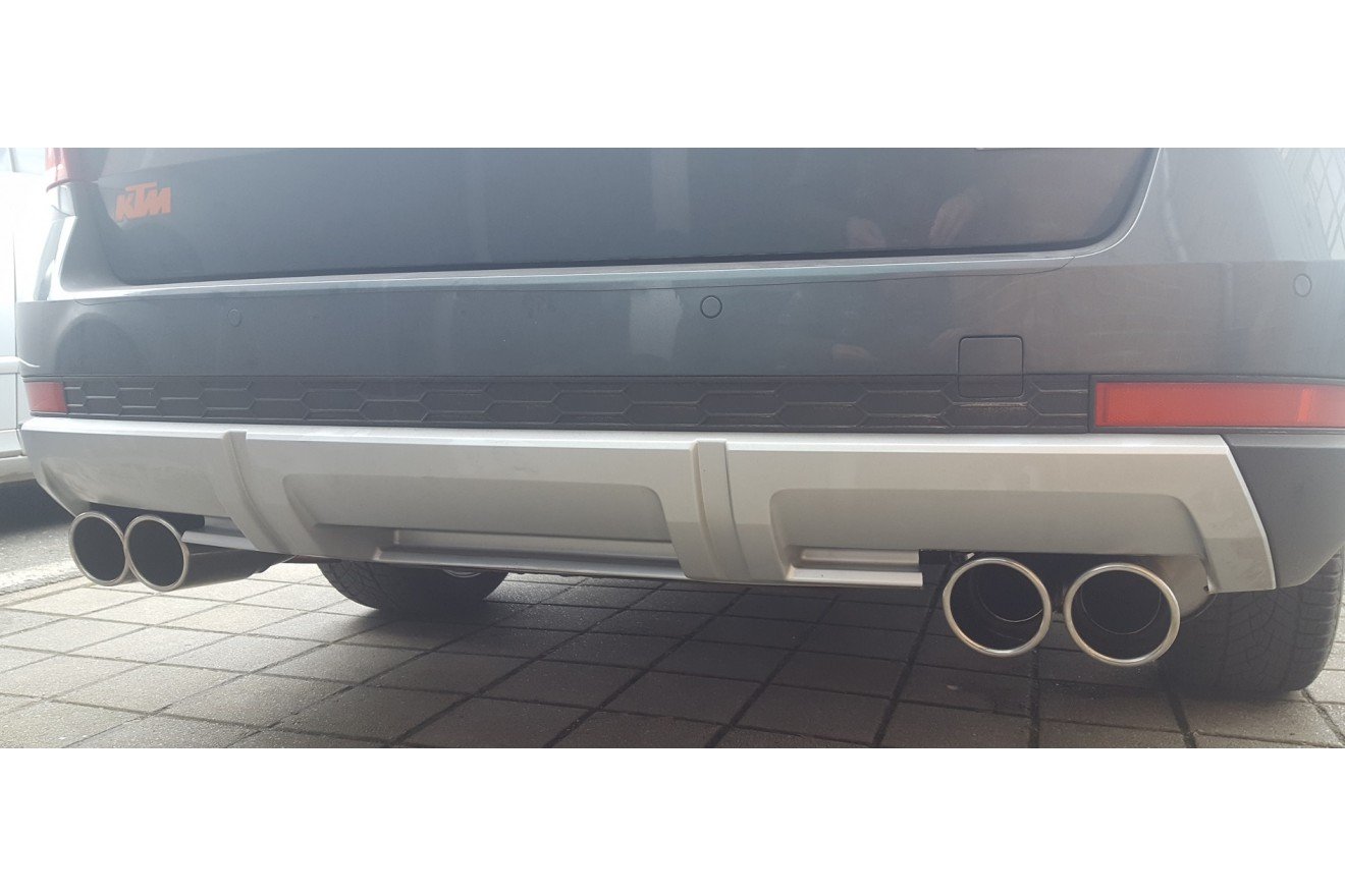 Fox Duplex Auspuff Sportauspuff Endschalldämpfer für Skoda Octavia 5E 4x4 2.0l