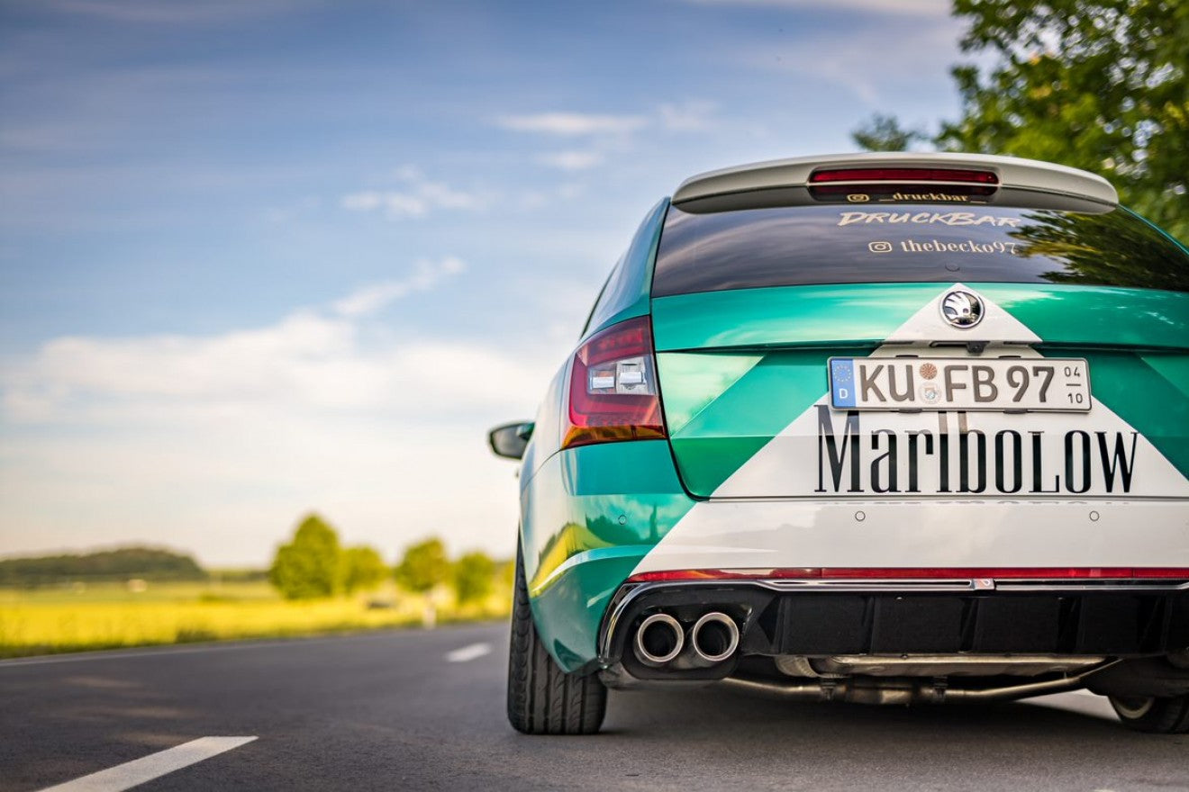 Fox Duplex Auspuff Sportauspuff Komplettanlage für Skoda Octavia 5E RS TDI 2,0l