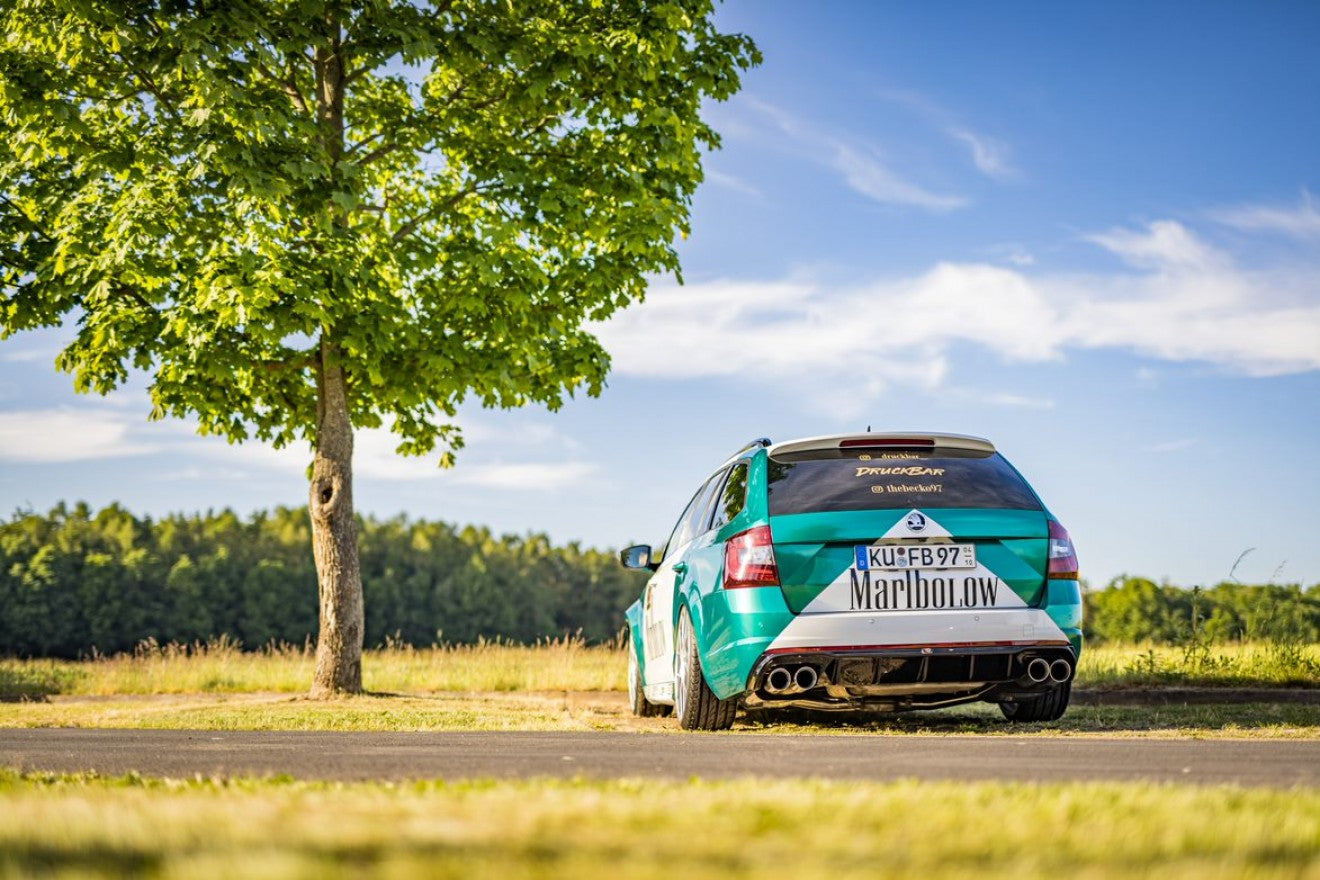 Fox Duplex Auspuff Sportauspuff Komplettanlage für Skoda Octavia 5E RS TDI 2,0l