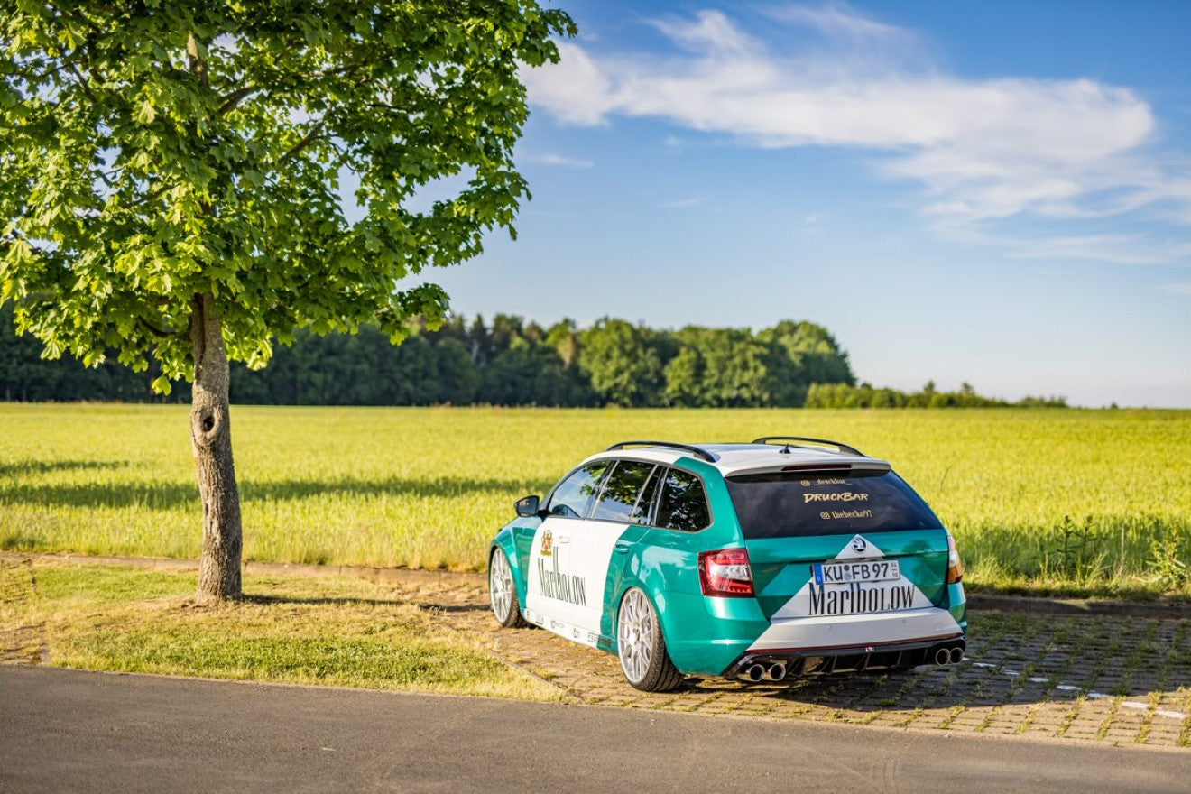 Fox Duplex Auspuff Sportauspuff Komplettanlage für Skoda Octavia 5E RS TDI 2,0l