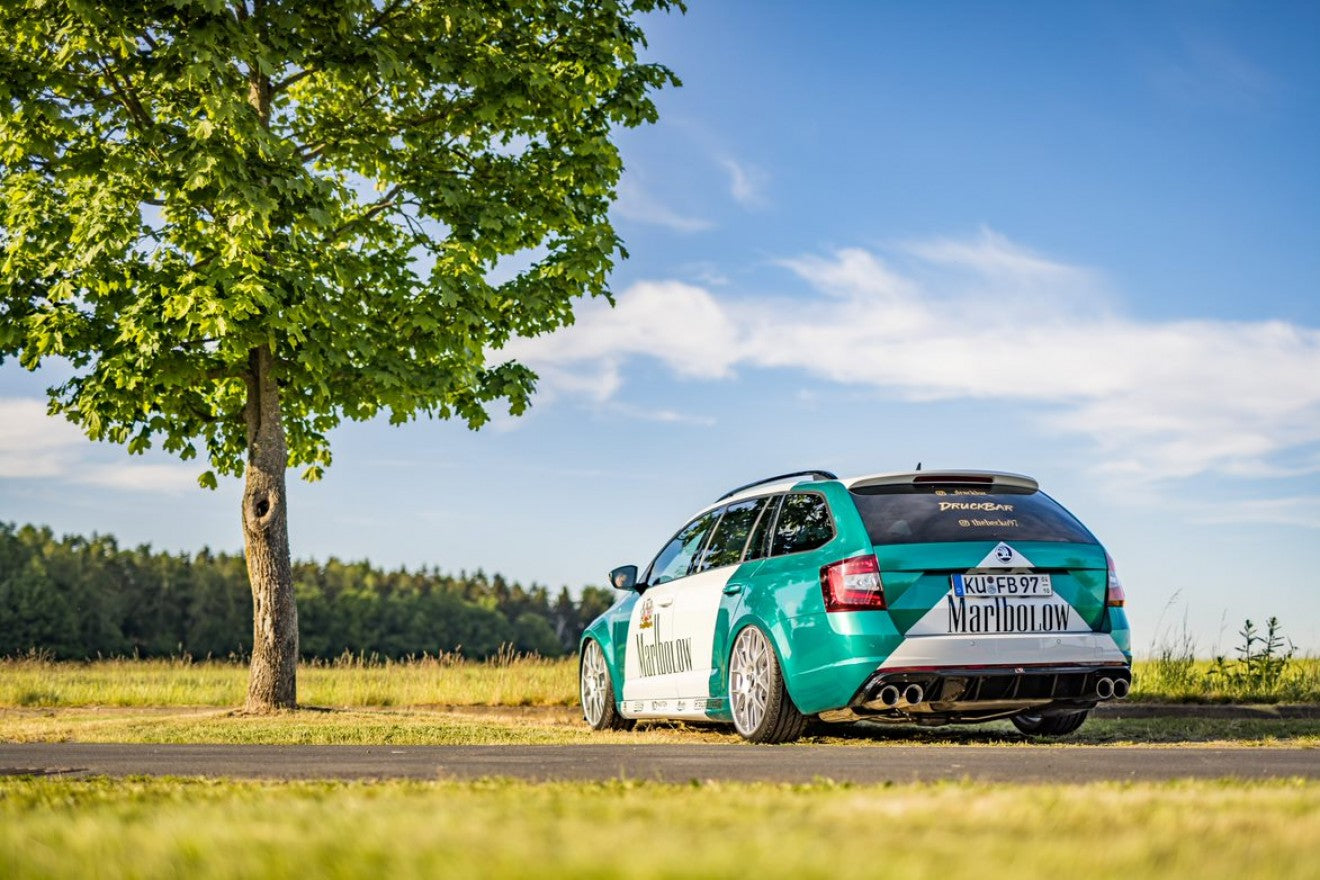 Fox Duplex Auspuff Sportauspuff Komplettanlage für Skoda Octavia 5E RS TDI 2,0l