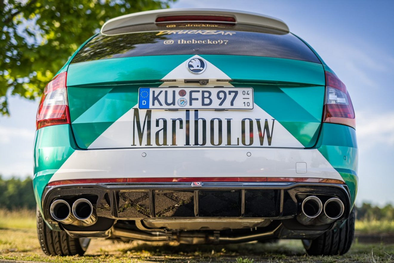 Fox Duplex Auspuff Sportauspuff Komplettanlage für Skoda Octavia 5E RS TDI 2,0l