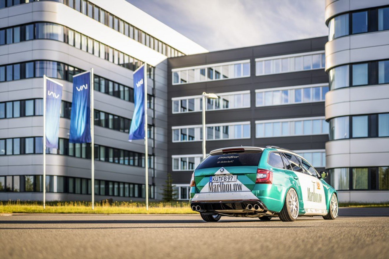 Fox Duplex Auspuff Sportauspuff Komplettanlage für Skoda Octavia 5E RS TDI 2,0l