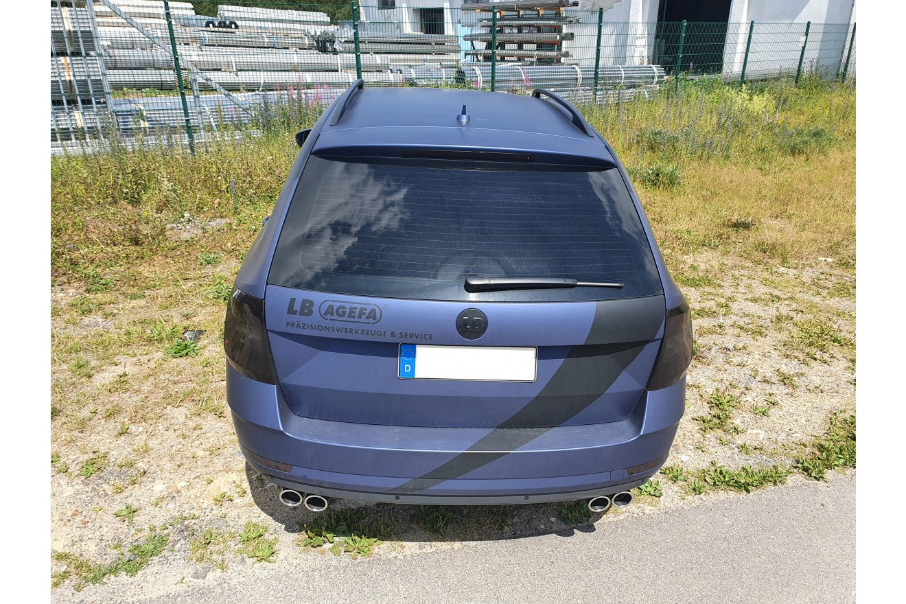 Fox Duplex Auspuff Sportauspuff Endschalldämpfer für Skoda Octavia 5E 4x4 2,0l