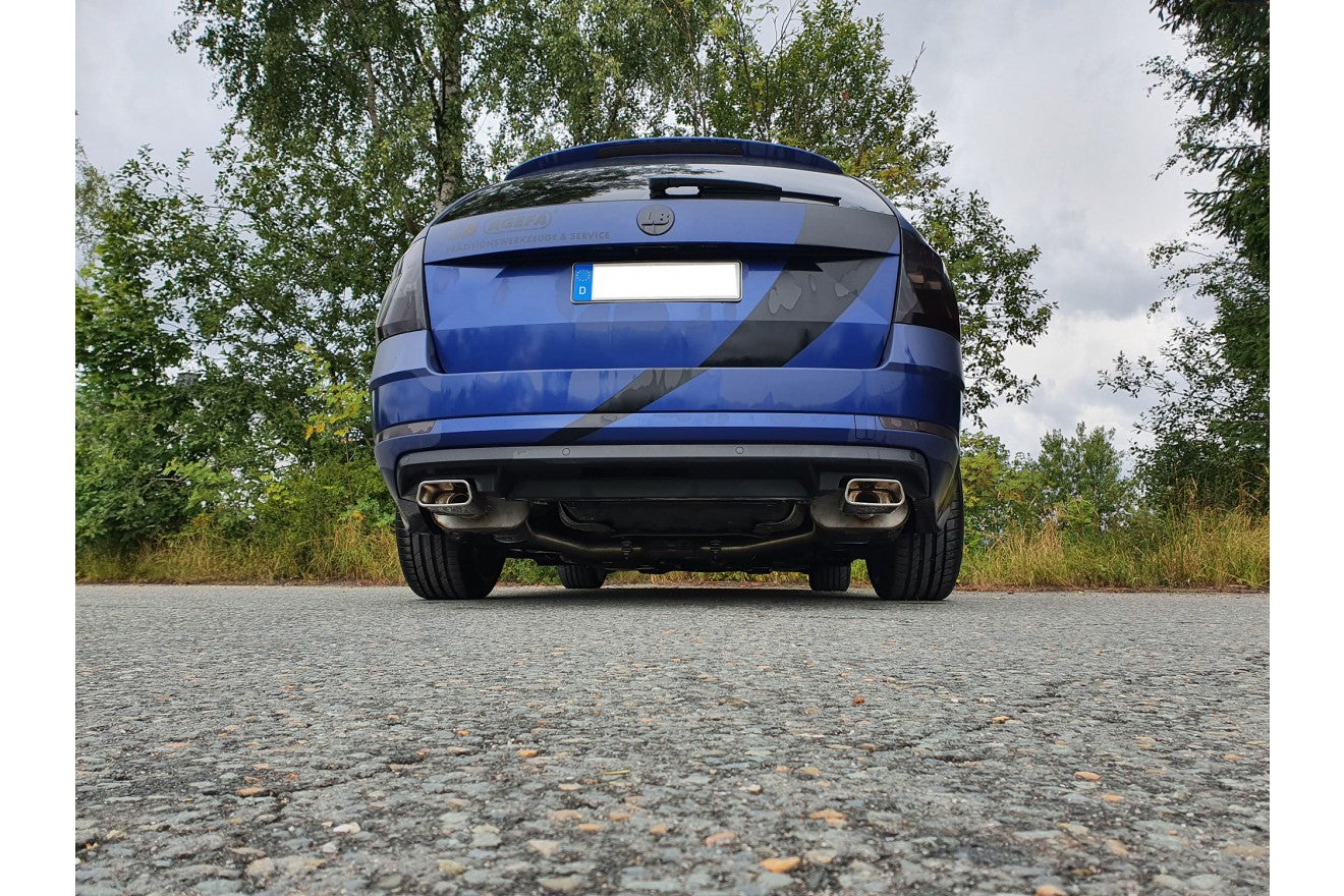 Fox Duplex Auspuff Sportauspuff Komplettanlage für Skoda Octavia 5E 4x4 2,0l 140