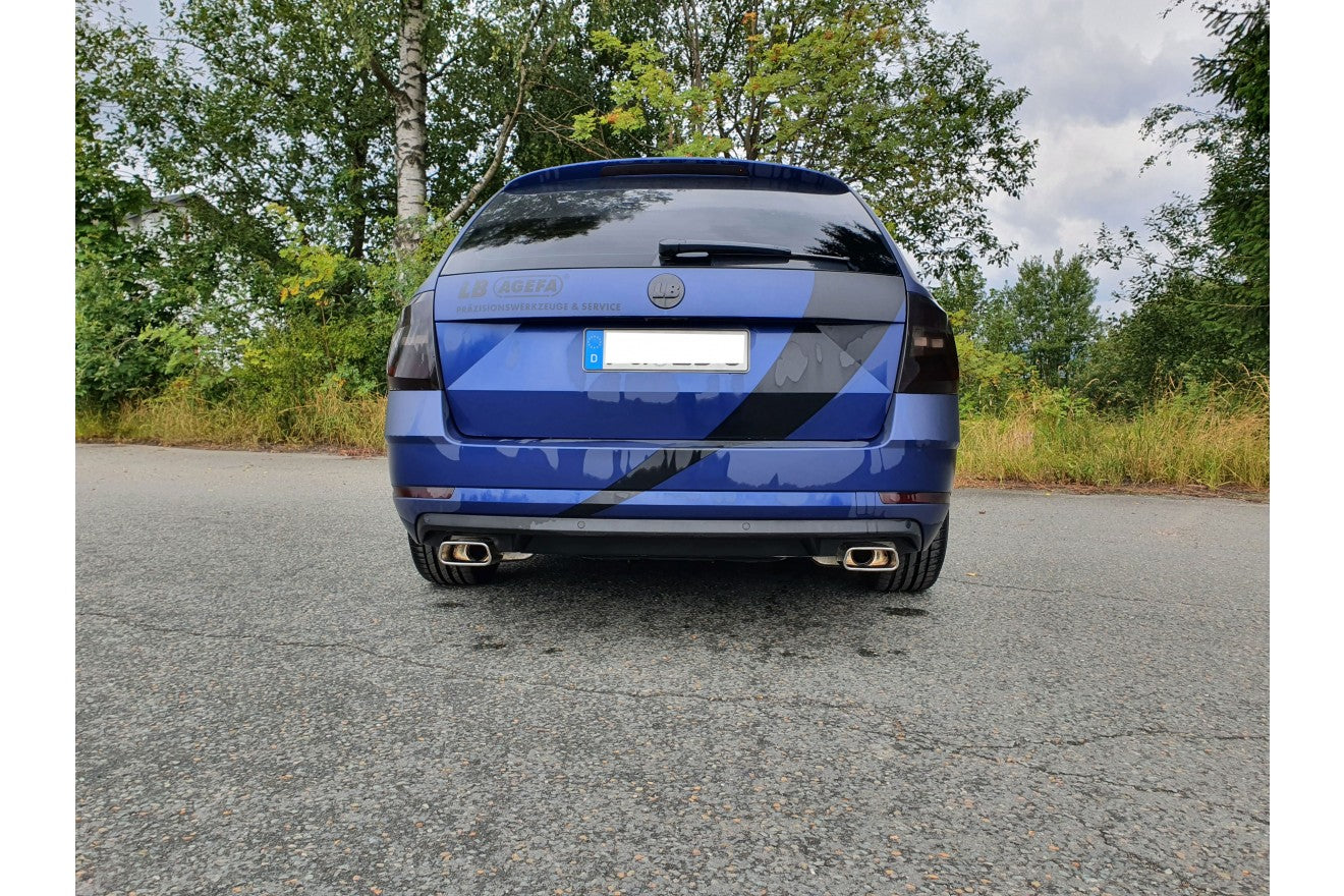Fox Duplex Auspuff Sportauspuff Komplettanlage für Skoda Octavia 5E 4x4 2,0l 140