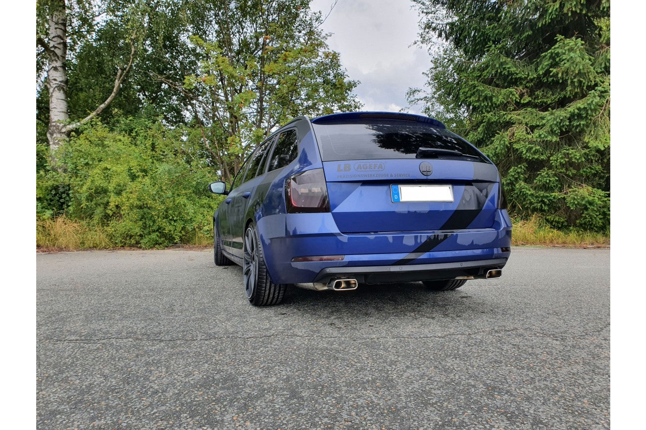 Fox Duplex Auspuff Sportauspuff Komplettanlage für Skoda Octavia 5E 4x4 2,0l 140
