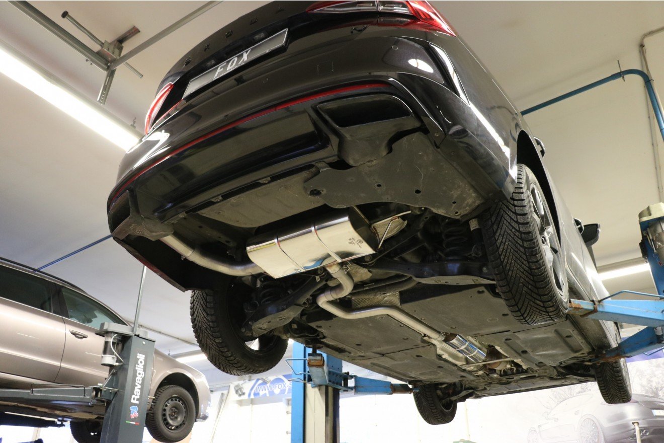Fox Auspuff Sportauspuff Endschalldämpfer für Skoda Octavia NX RS iV 1,4l 110kW