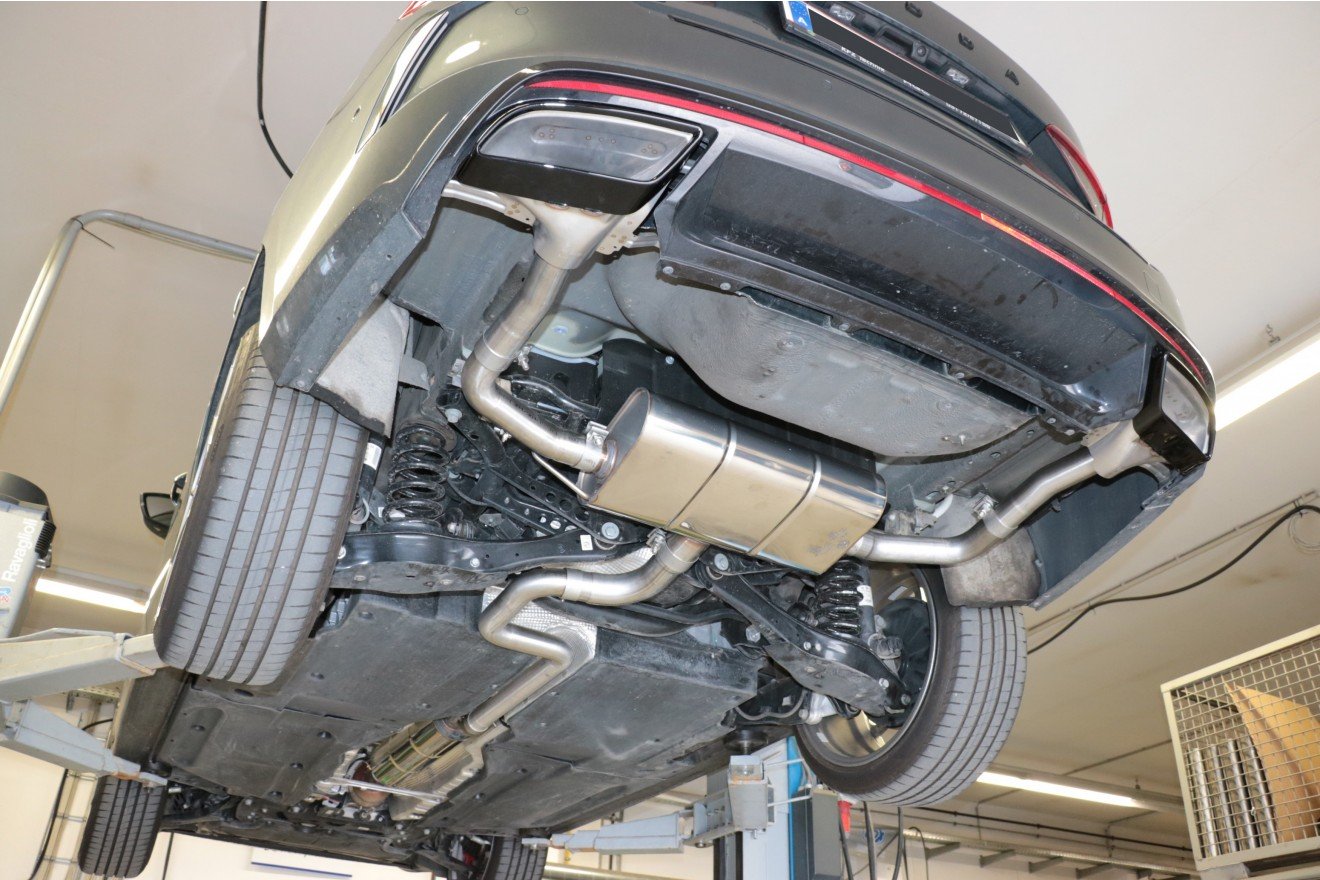 Fox Duplex Auspuff Sportauspuff Endschalldämpfer für Skoda Octavia NX RS iV 1,4l