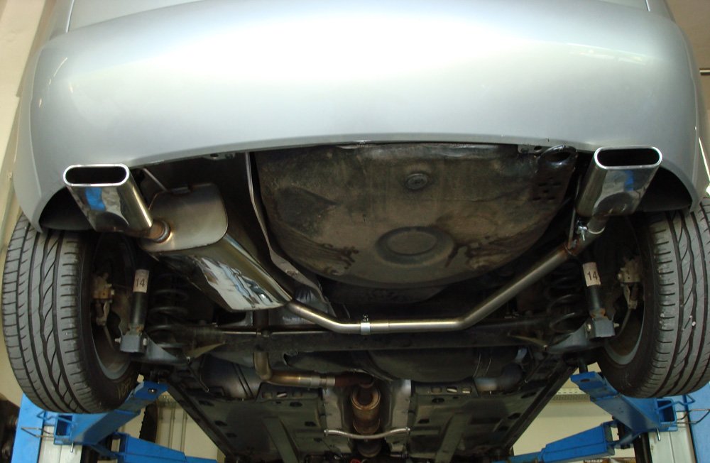 Fox Duplex Auspuff Sportauspuff Endschalldämpfer für Skoda Roomster 5J 1,2l 1,4l