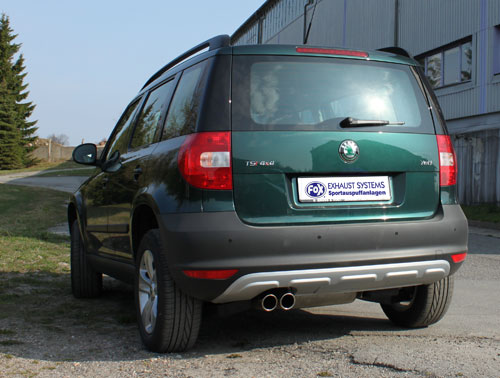 Fox Auspuff Sportauspuff Komplettanlage für Skoda Yeti 1.8l TSI 112/118kW