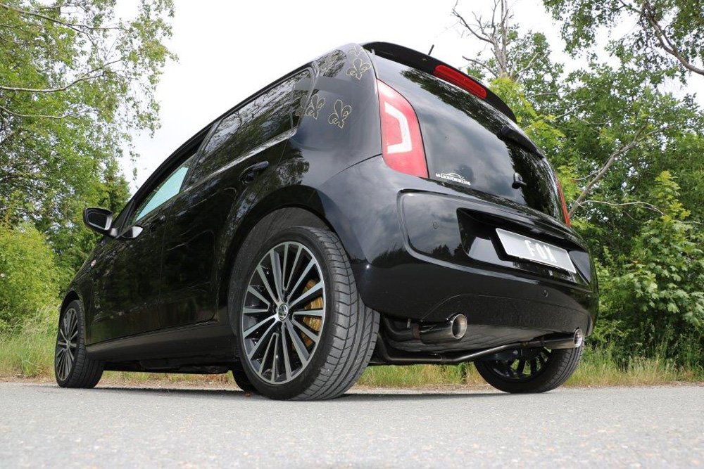 Fox Duplex Auspuff Sportauspuff Endrohrsystem für Seat Mii/ Skoda Citigo/ VW UP