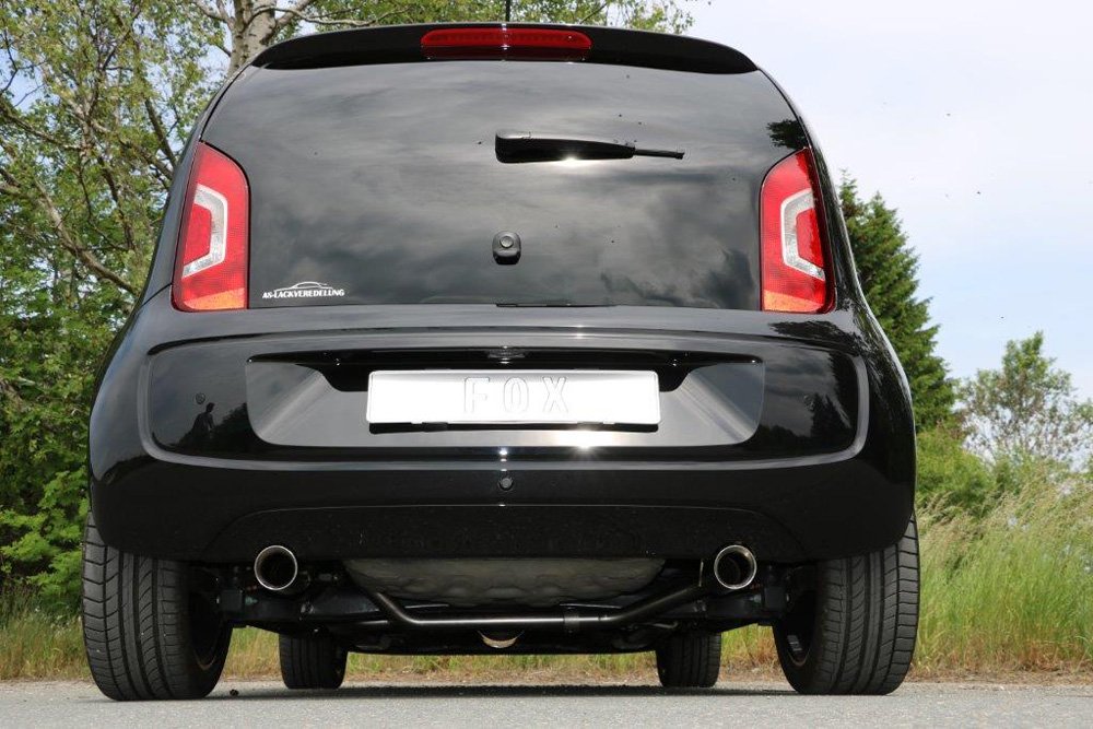 Fox Duplex Auspuff Sportauspuff Endrohrsystem für Seat Mii/ Skoda Citigo/ VW UP