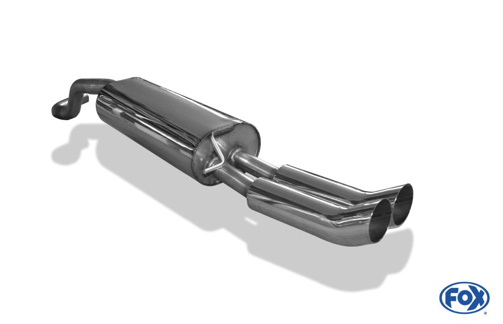 Fox Auspuff Sportauspuff Endschalldämpfer für Skoda Rapid 1,2l 55/63/77kW 1,4l