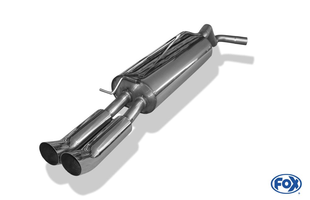 Fox Auspuff Sportauspuff Endschalldämpfer für Skoda Rapid 1,2l 55/63/77kW 1,4l