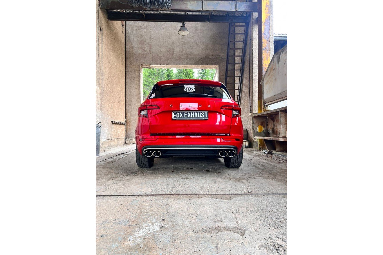 Fox Duplex Auspuff Sportauspuff Komplettanlage für Skoda Karoq 4x4 2,0l 140kW